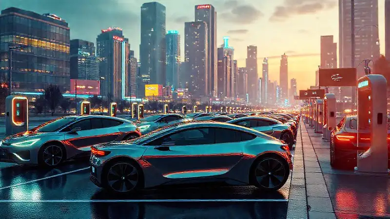 Una ciudad futurista brilla con optimismo