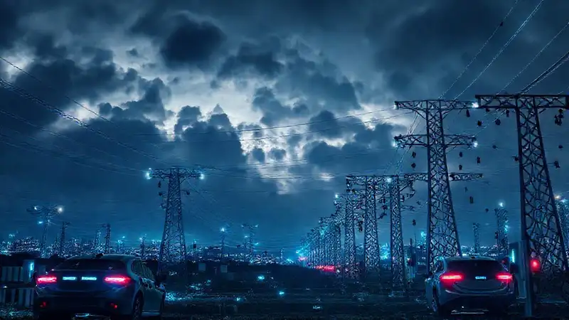 La tecnología eléctrica impulsa una ciudad futurista