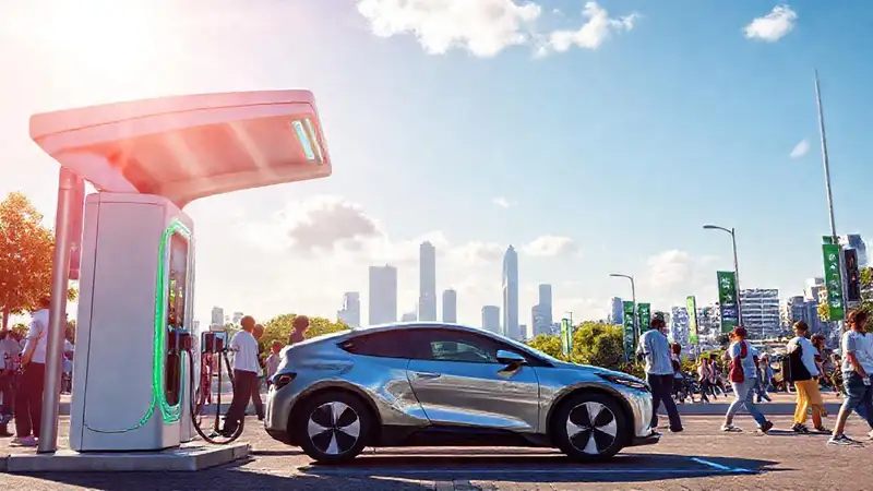Estación de carga eléctrica, futuro energético