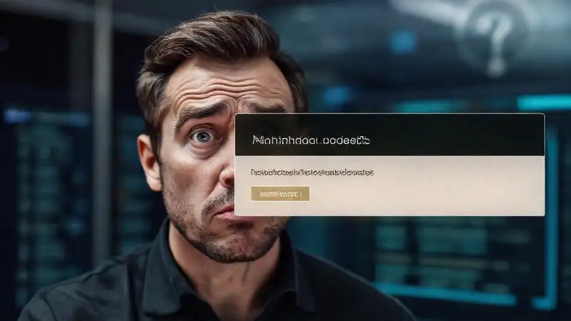 Un hombre confuso recibe una actualización automática