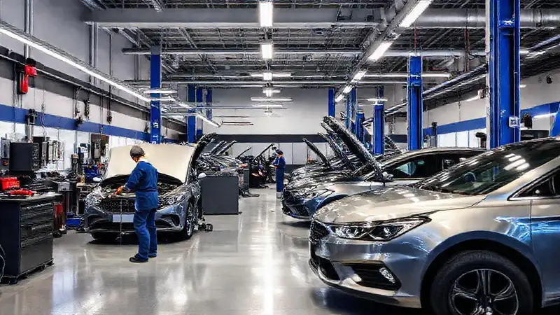Taller de coches moderno y profesional