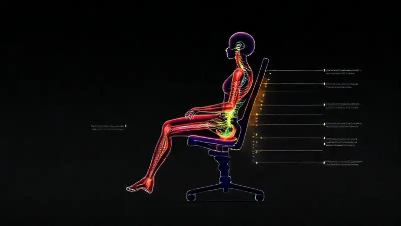 Silla ergonómica apoya el cuerpo humano