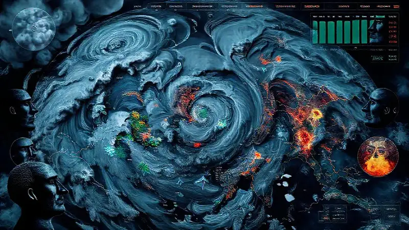 El clima cambia drásticamente y amenazante