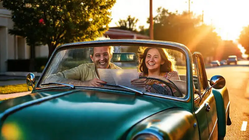 Una familia recibe ayuda para el coche