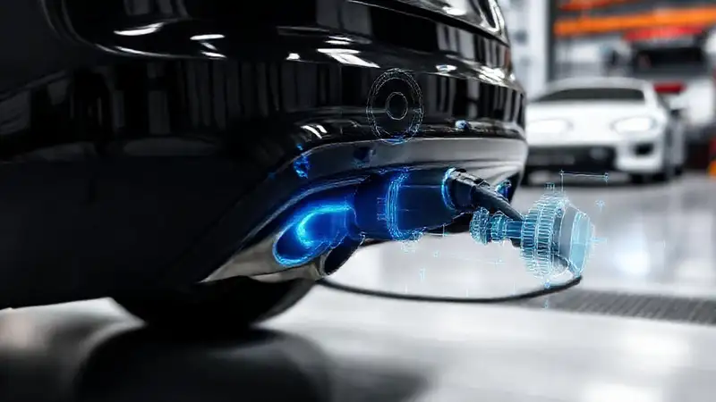 Diagrama técnico de un coche eléctrico