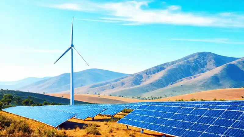 Energía limpia y naturaleza armoniosa