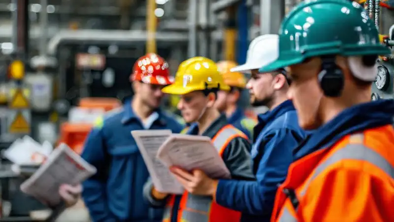 Entrenamiento industrial seguro y bien señalizado