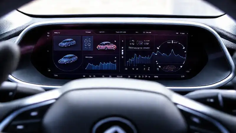 El panel digital muestra datos de coches