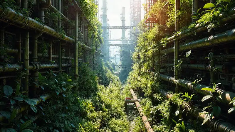 Un complejo industrial florece en armonía
