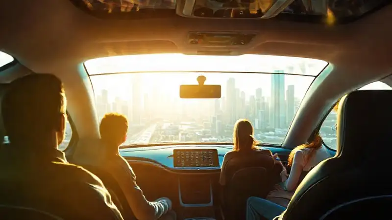 Coche eléctrico futurista: lujo y visión 2025