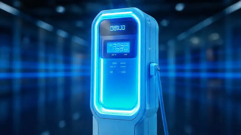 Estación de carga futurista