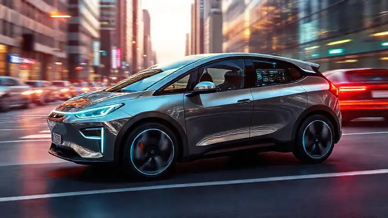 Coche eléctrico: diseño elegante y seguro