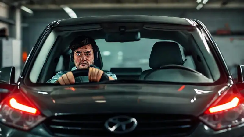 El coche averiado exige urgente ayuda técnica