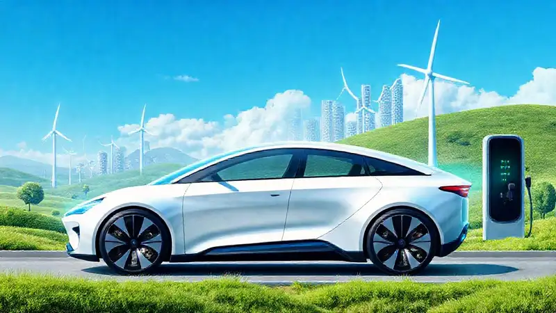 Un coche eléctrico impulsa un futuro limpio
