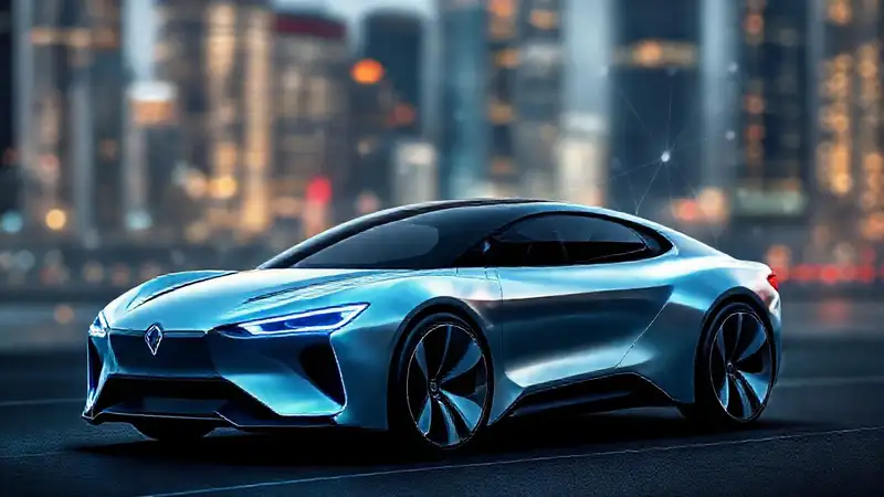 Vehículo futurista: elegancia silenciosa e innovación