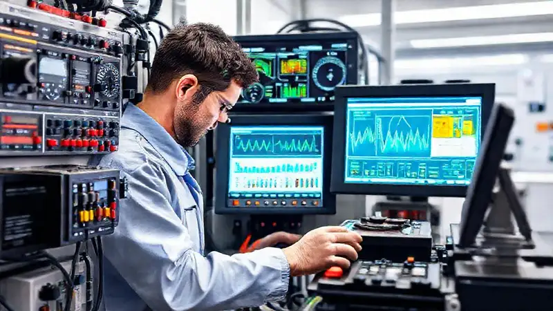 Técnicos diagnostican baterías en laboratorio