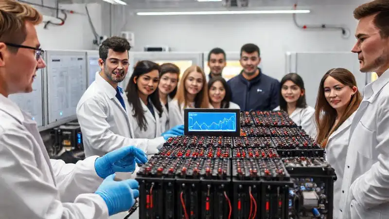 Un equipo prueba la seguridad de baterías