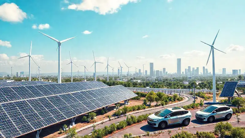Energía limpia construye un futuro brillante