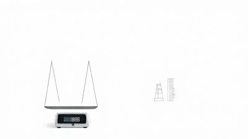 Escalas minimalistas representan peso de forma clara