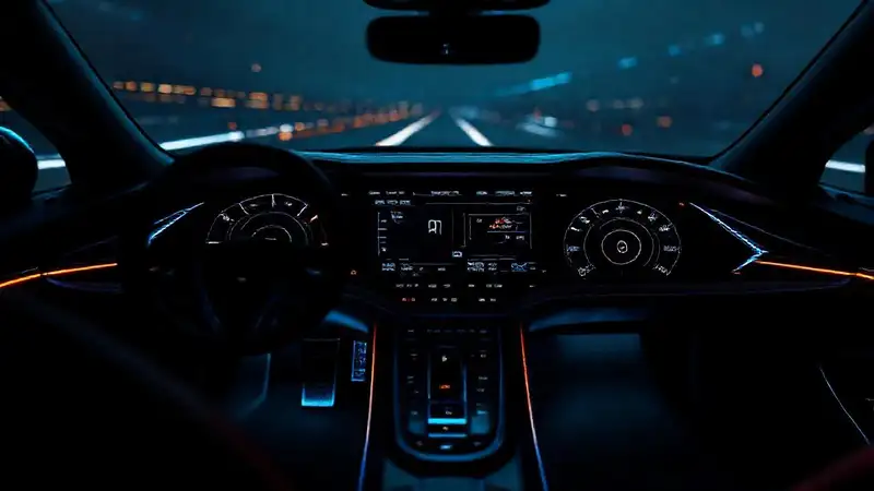 Un panel de control futurista y elegante