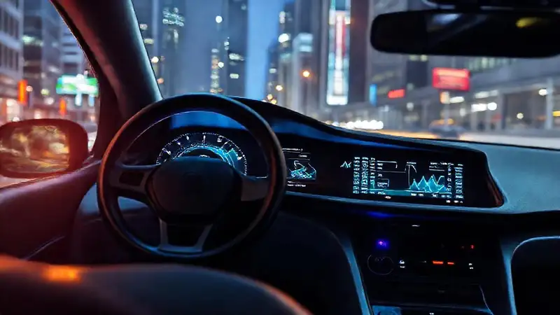 Coche eléctrico: diseño moderno y digital