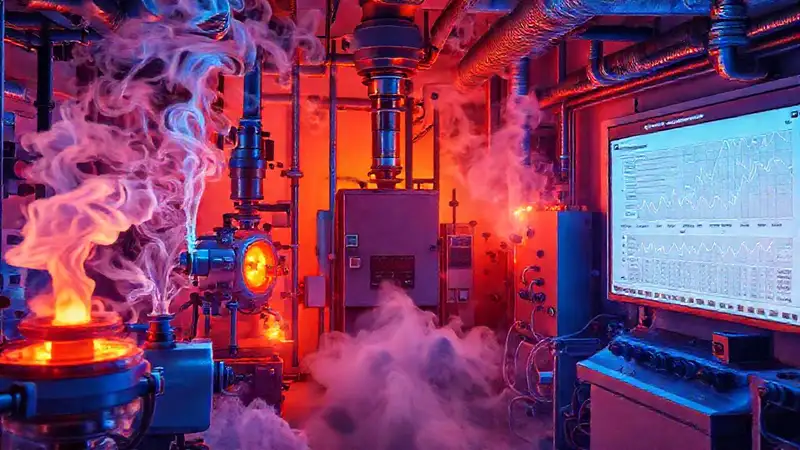 Laboratorio científico exhibe datos complejos
