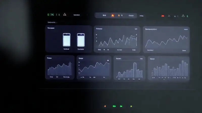 Panel de control moderno muestra datos cruciales