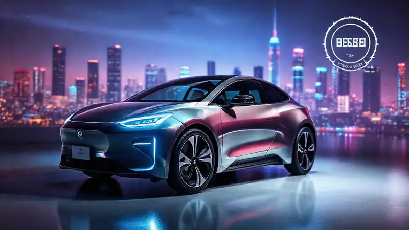 Coche eléctrico: diseño futurista y elegante