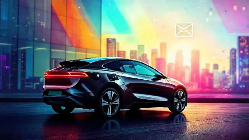 Coche eléctrico moderno