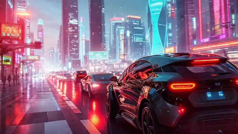 Una ciudad futurista irradia optimismo tecnológico