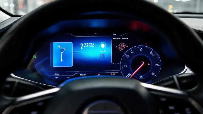 Coche eléctrico: diseño futurista y tecnológico