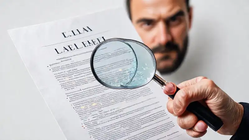 Documento legal complejo resalta información crucial