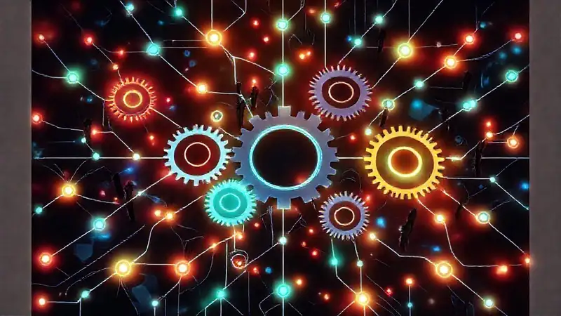 Trabajo en equipo impulsa conexiones brillantes