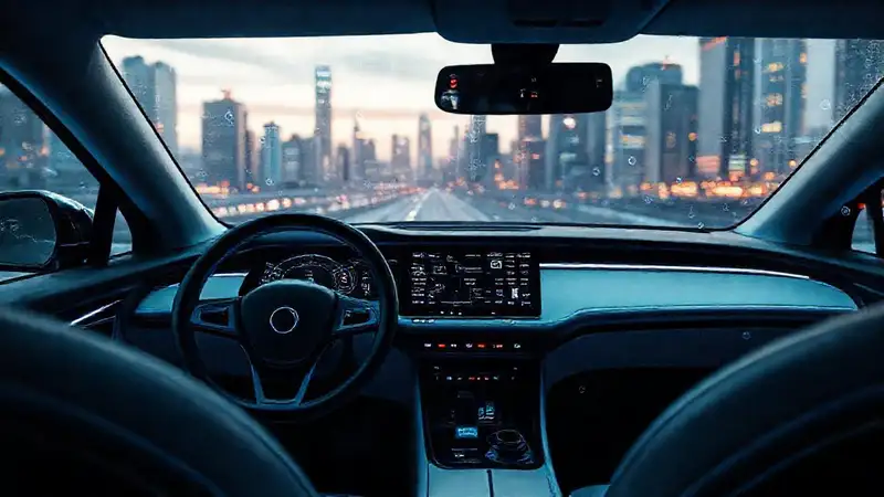 Coche eléctrico futurista: análisis tecnológico ansioso