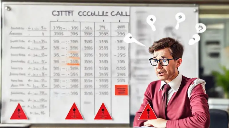 Un contador frustrado analiza gráficos confusos
