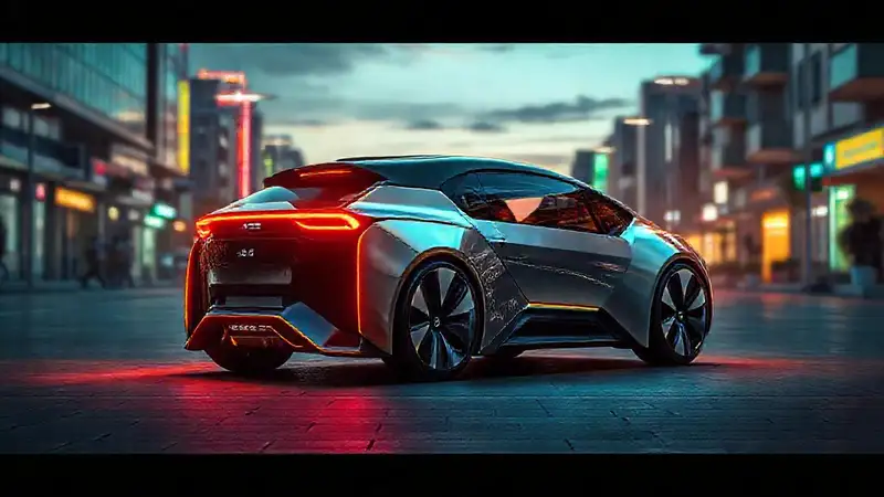 Coche futurista urbano en 2025