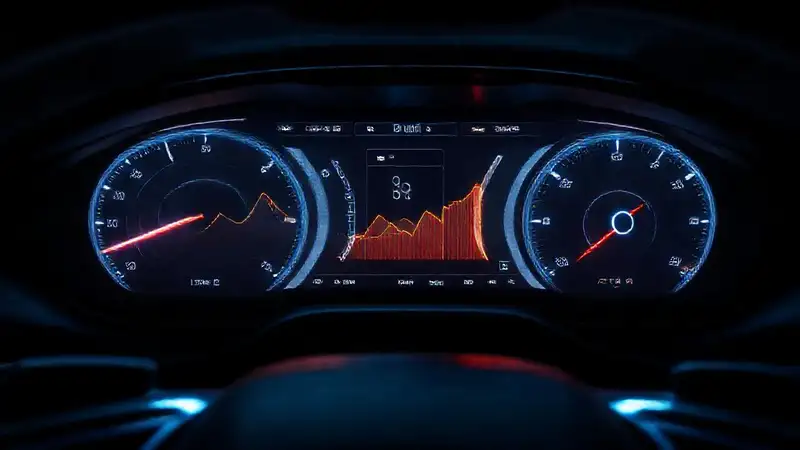 El panel de la autoeléctrica muestra datos dinámicos