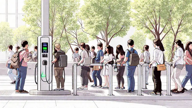 Una estación de carga inclusiva y accesible