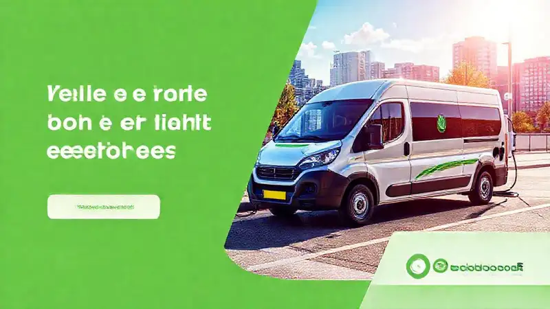 Furgoneta eléctrica: energía limpia y moderna