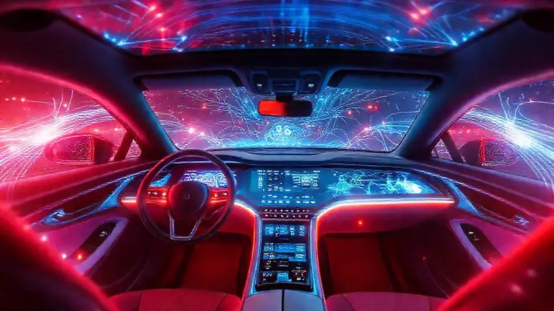 El coche futurista integra tecnología avanzada