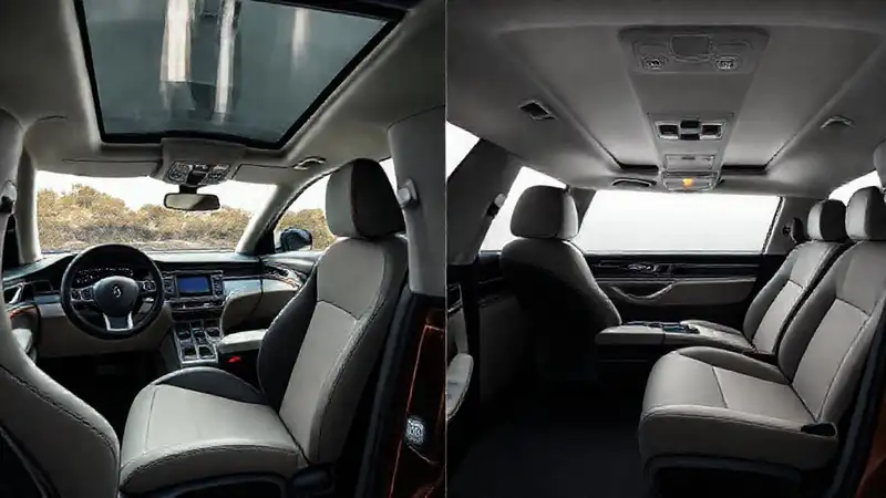 SUV y sedán: diseño moderno contrastante