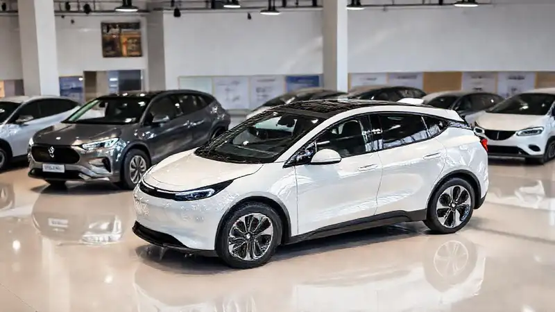 Coches eléctricos exhiben diseño moderno y limpio