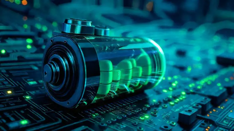 Tecnología futurista con componentes reutilizados