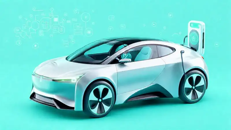 Un conductor preocupado observa un coche futurista