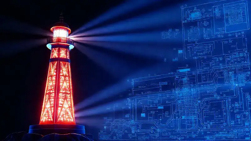 Faro LED moderno, diseño brillante y claro