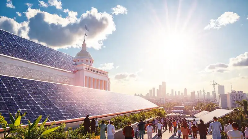 Energía solar ilumina un futuro sostenible