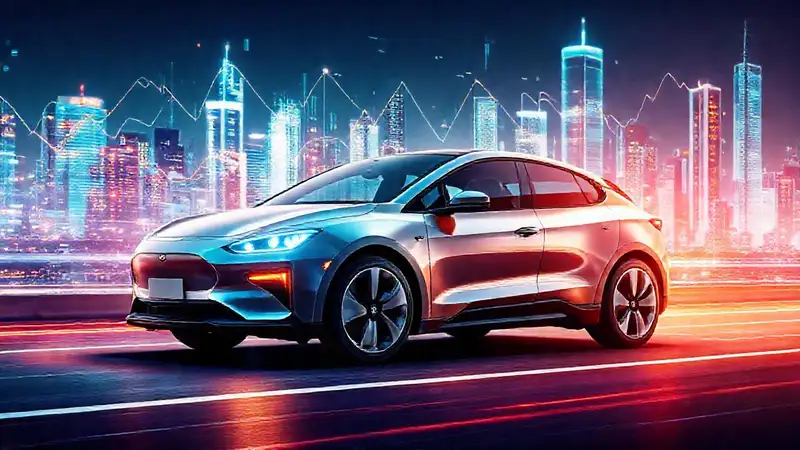 Vehículo eléctrico: flujo energético futurista