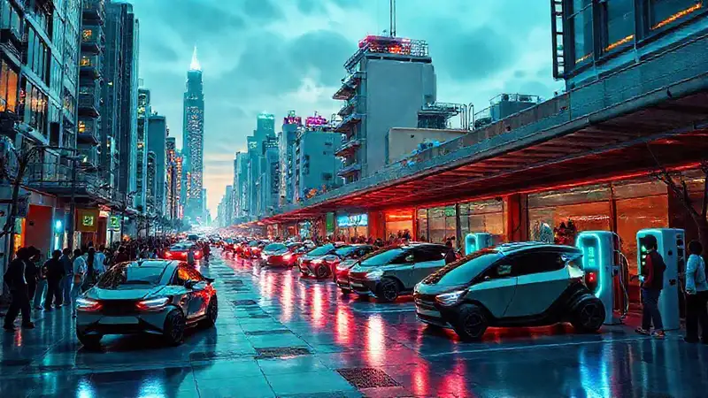 Una ciudad futurista e innovadora brilla