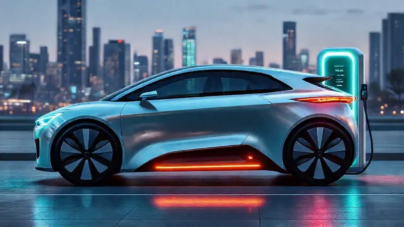 Coche futurista eléctrico