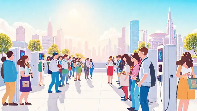 Una ciudad futurista inclusiva y brillante